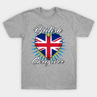 British Caregiver (white font) T-Shirt